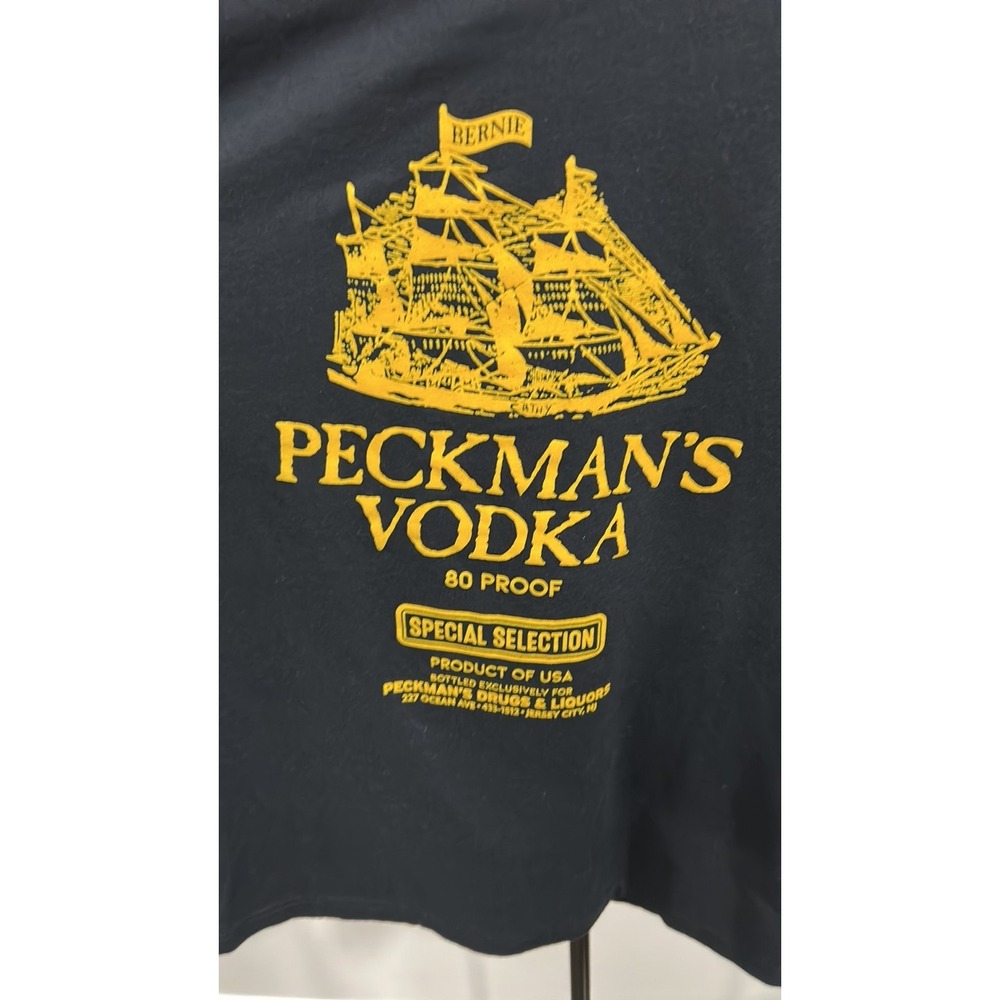 Next Level Apparel Peckmans Vodka Graphic Tee Black Ship Mens Size M - Picture 3 of 3